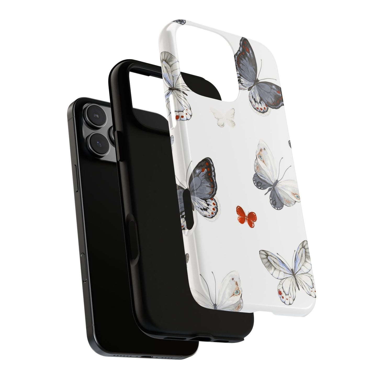 Stylish iPhone cover with butterfly design from i-Cover, showcasing durable case protection
