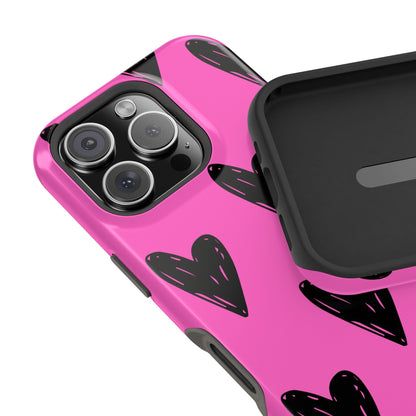 Black Hearts - Phone Case