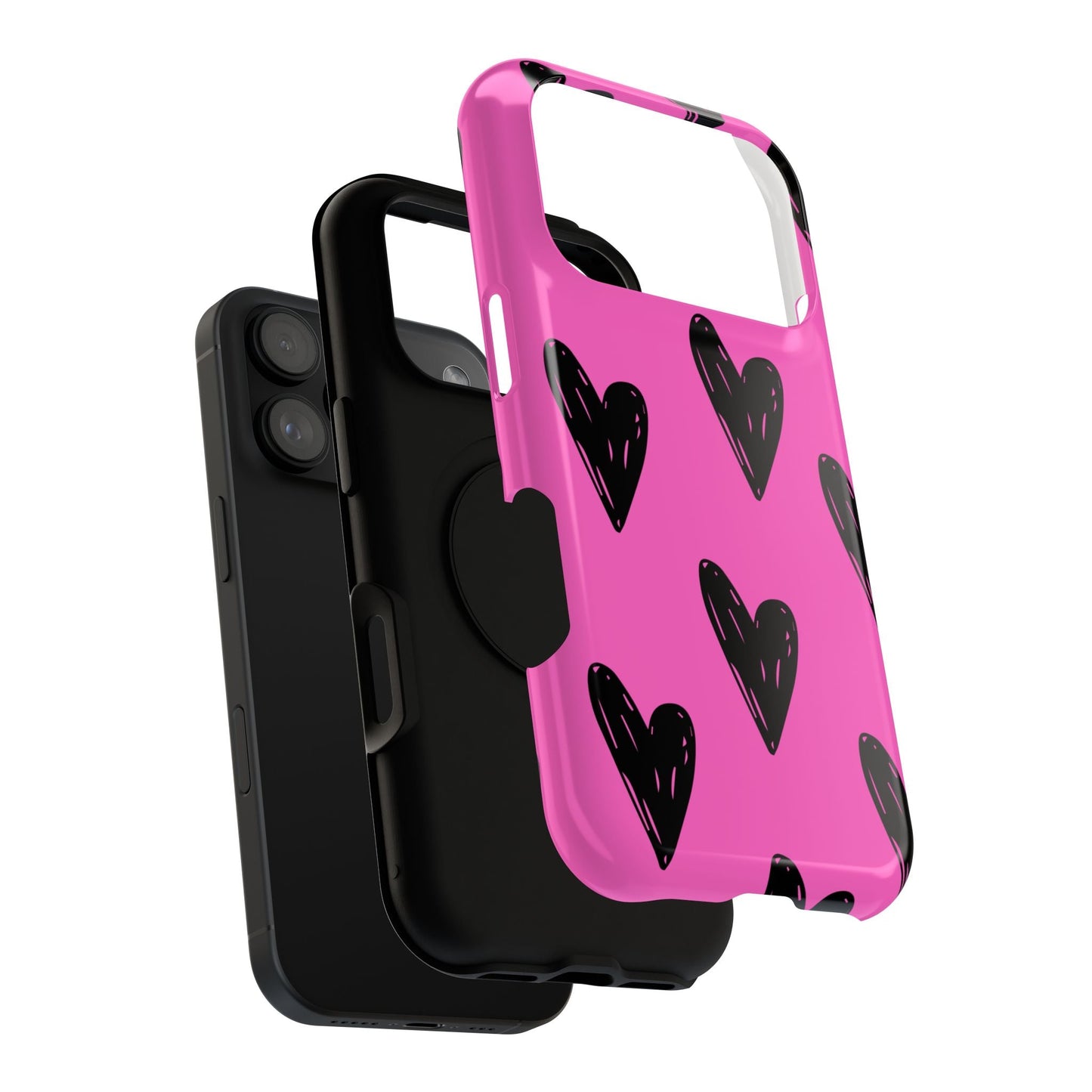 Black Hearts - Phone Case