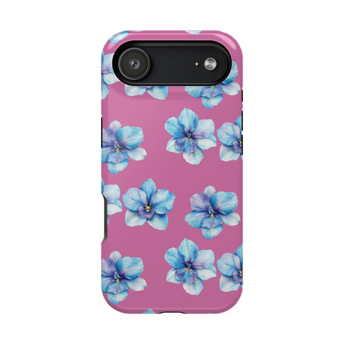 Blue Florals - iPhone 17 Air / Glossy - Phone Case