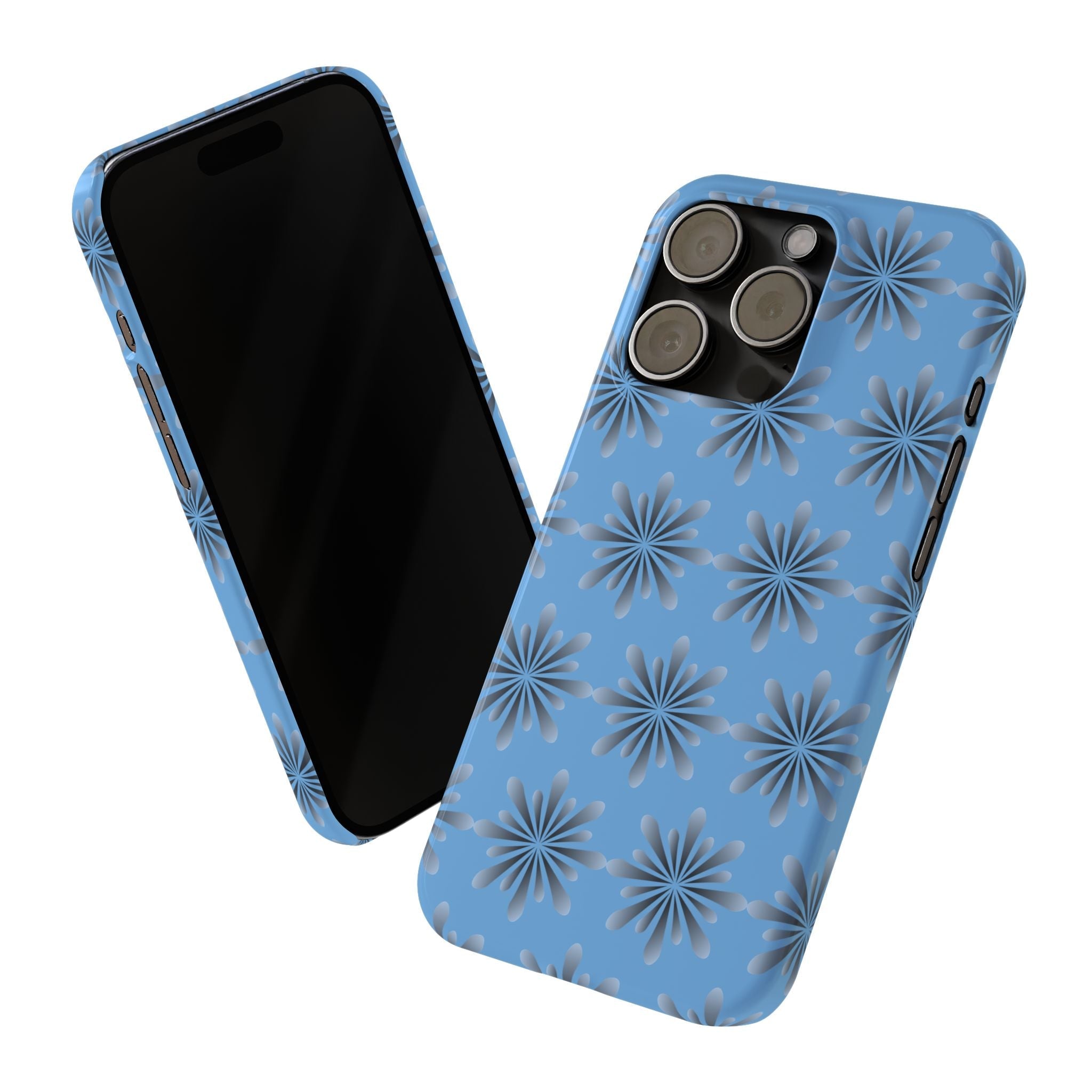 Floral Blue Phone Case. - Phone Case