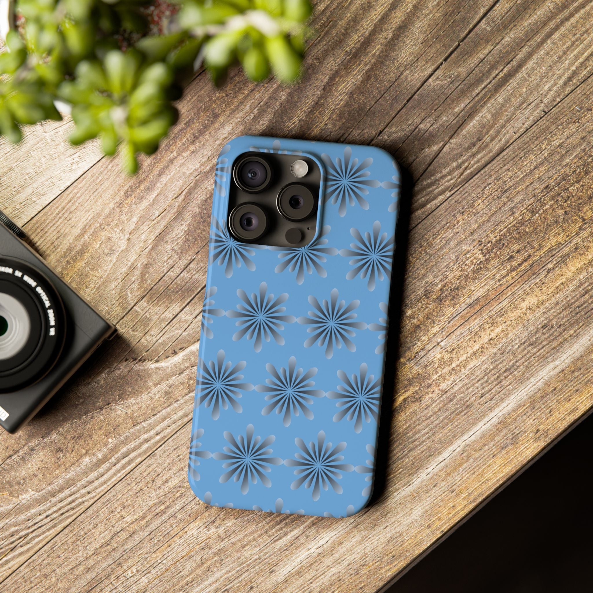 Floral Blue Phone Case. - Phone Case