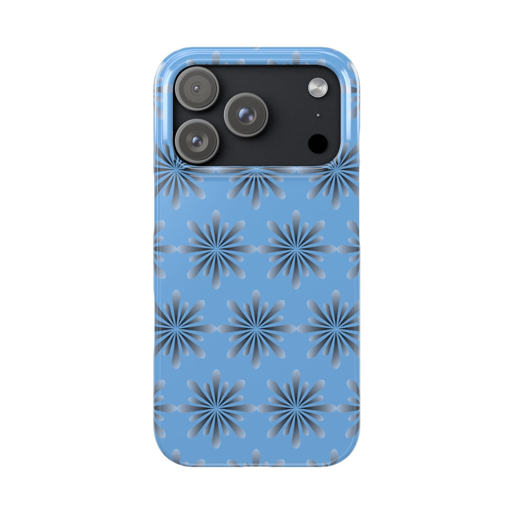 Floral Blue Phone Case. - iPhone 17 Pro - Phone Case