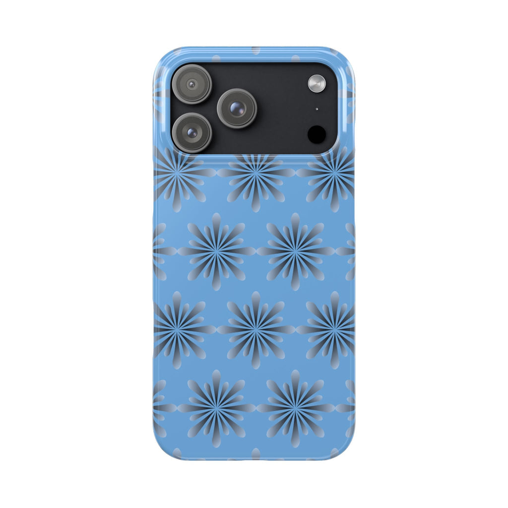 Floral Blue Phone Case. - iPhone 17 Pro Max - Phone Case