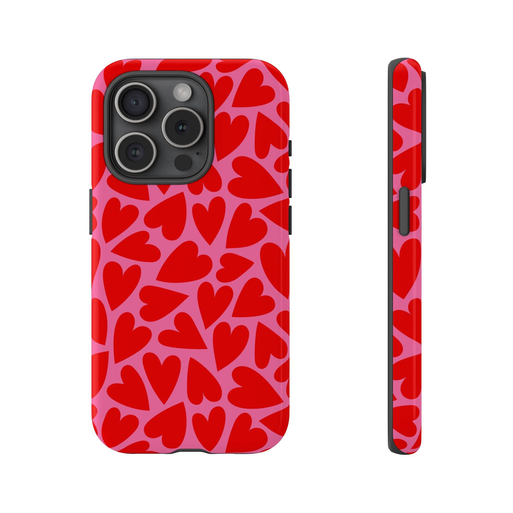 Heart Flow - iPhone 15 Pro / Glossy - Phone Case