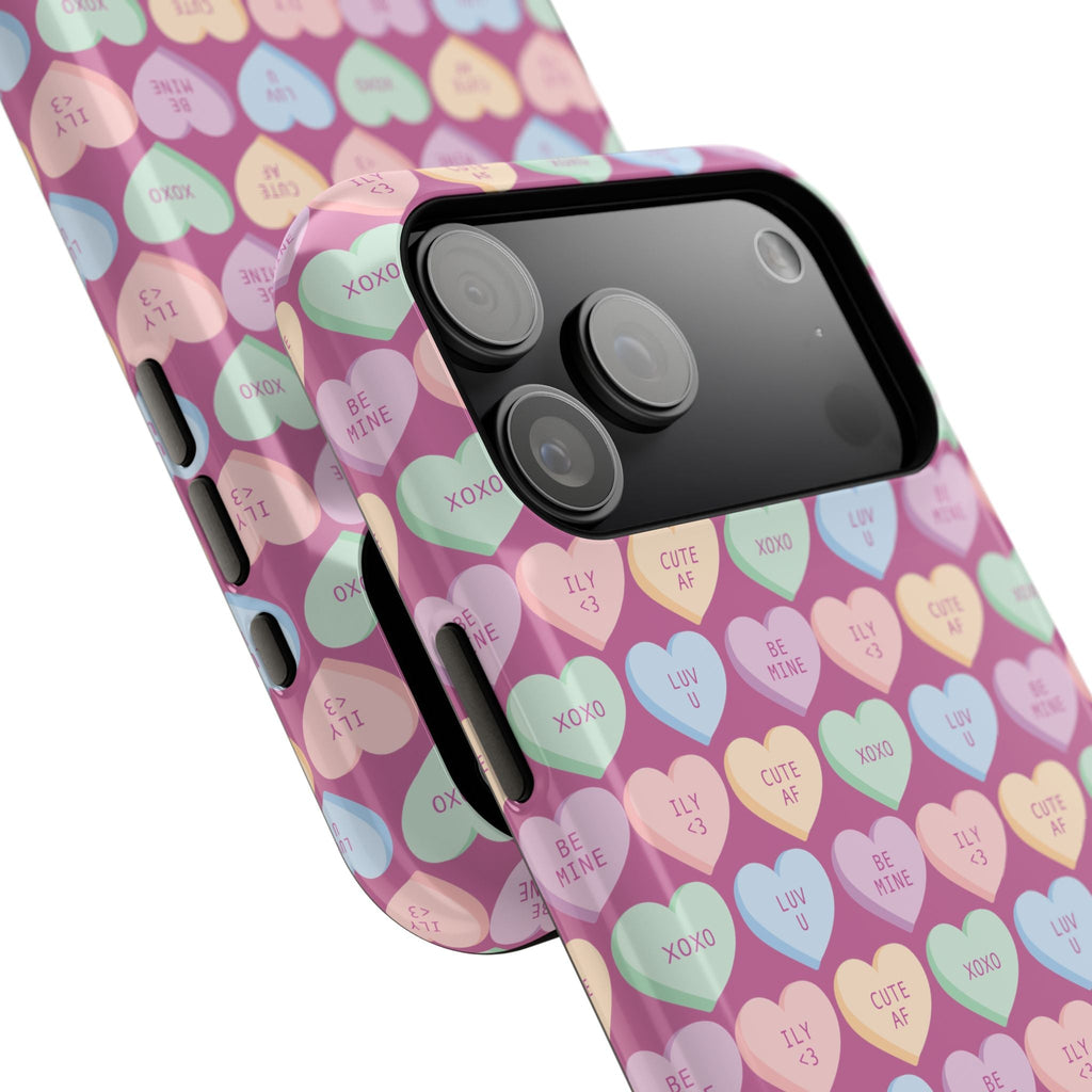 Colorful candy heart pattern iPhone cover, stylish and protective case by i-Cover