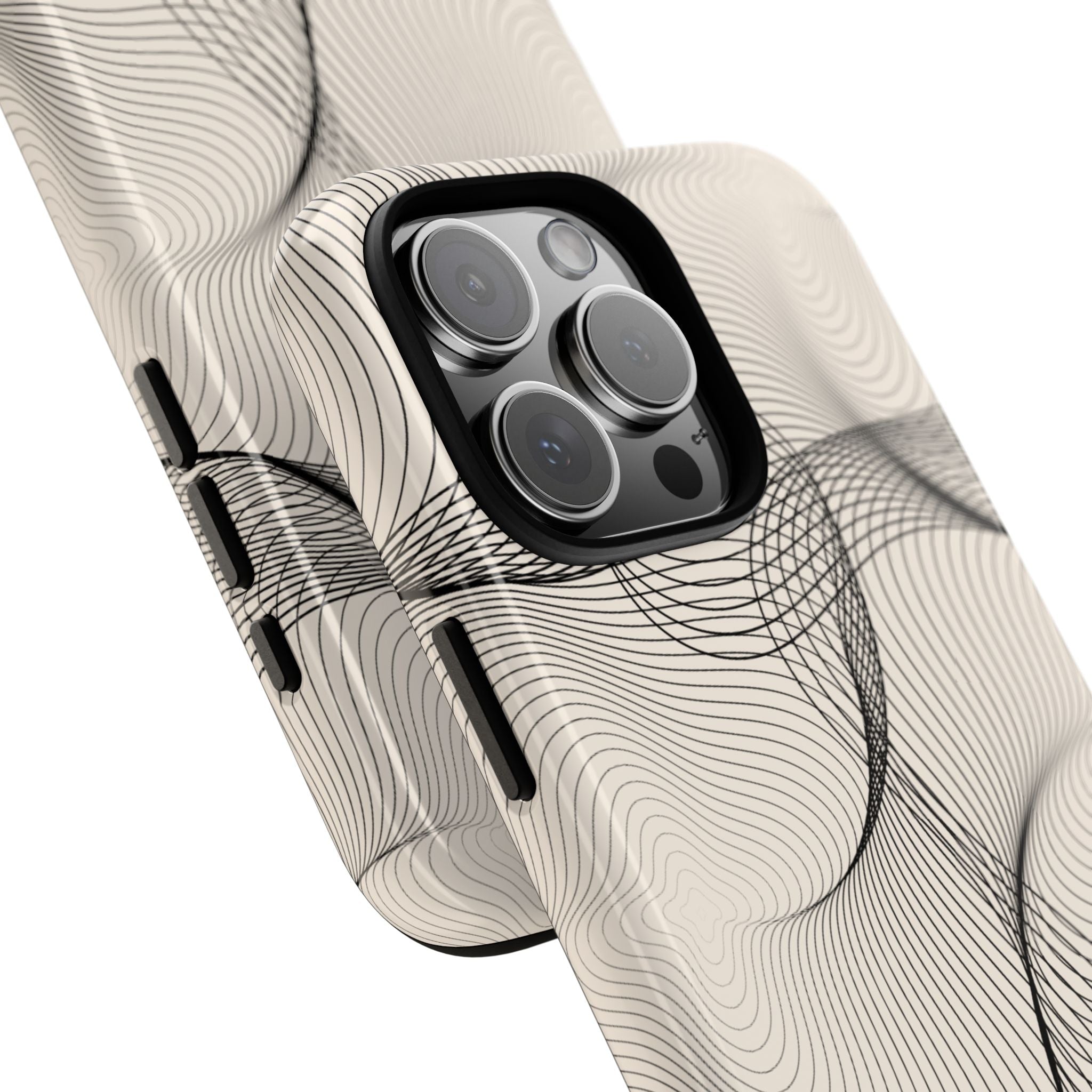 Line Waves - iPhone 16 Pro Max / Glossy - Phone Case