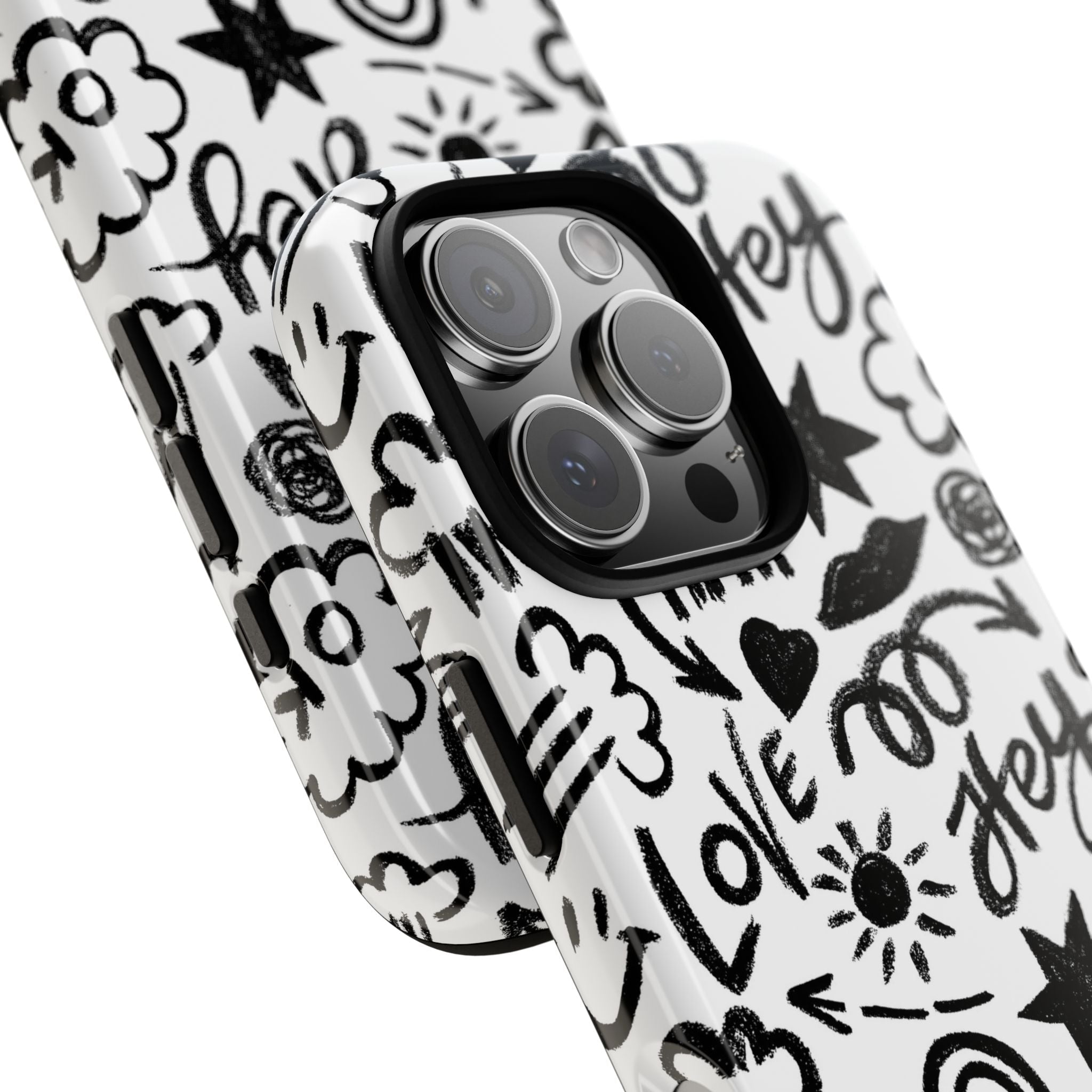Love Doodle - iPhone 16 Pro / Glossy - Phone Case
