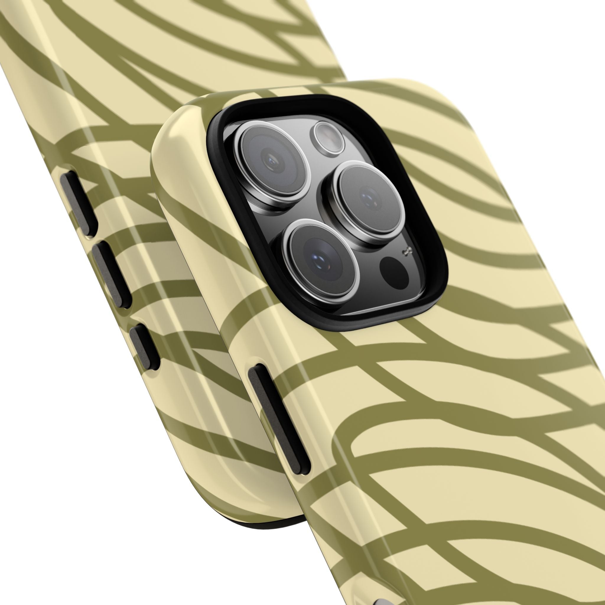 Olive Spiral - iPhone 16 Pro / Glossy - Phone Case