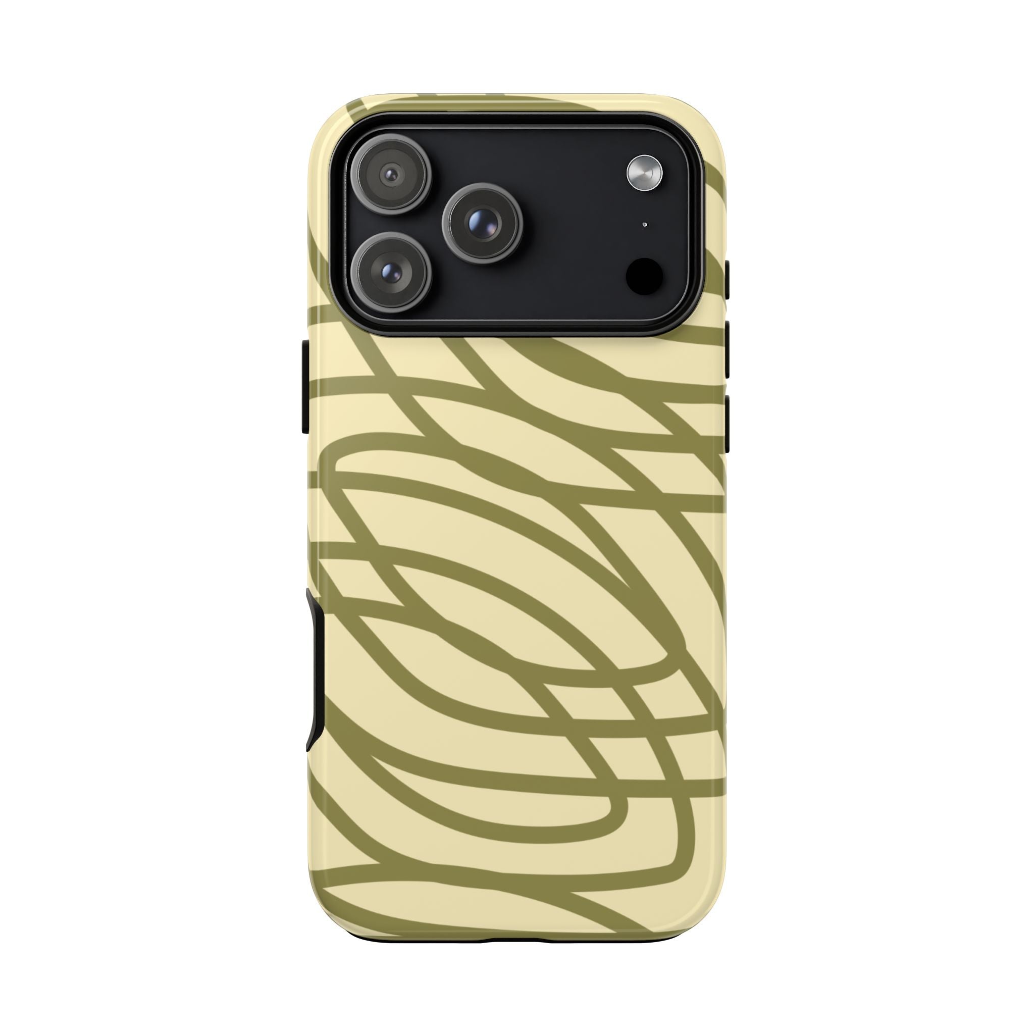 Olive Spiral - iPhone 17 Pro Max / Glossy - Phone Case