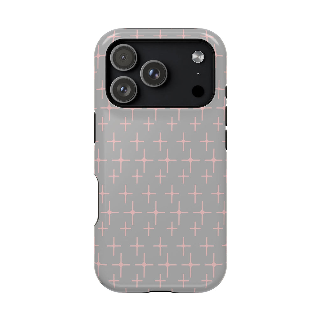 Pink Crosses - iPhone 17 Pro / Glossy - Phone Case
