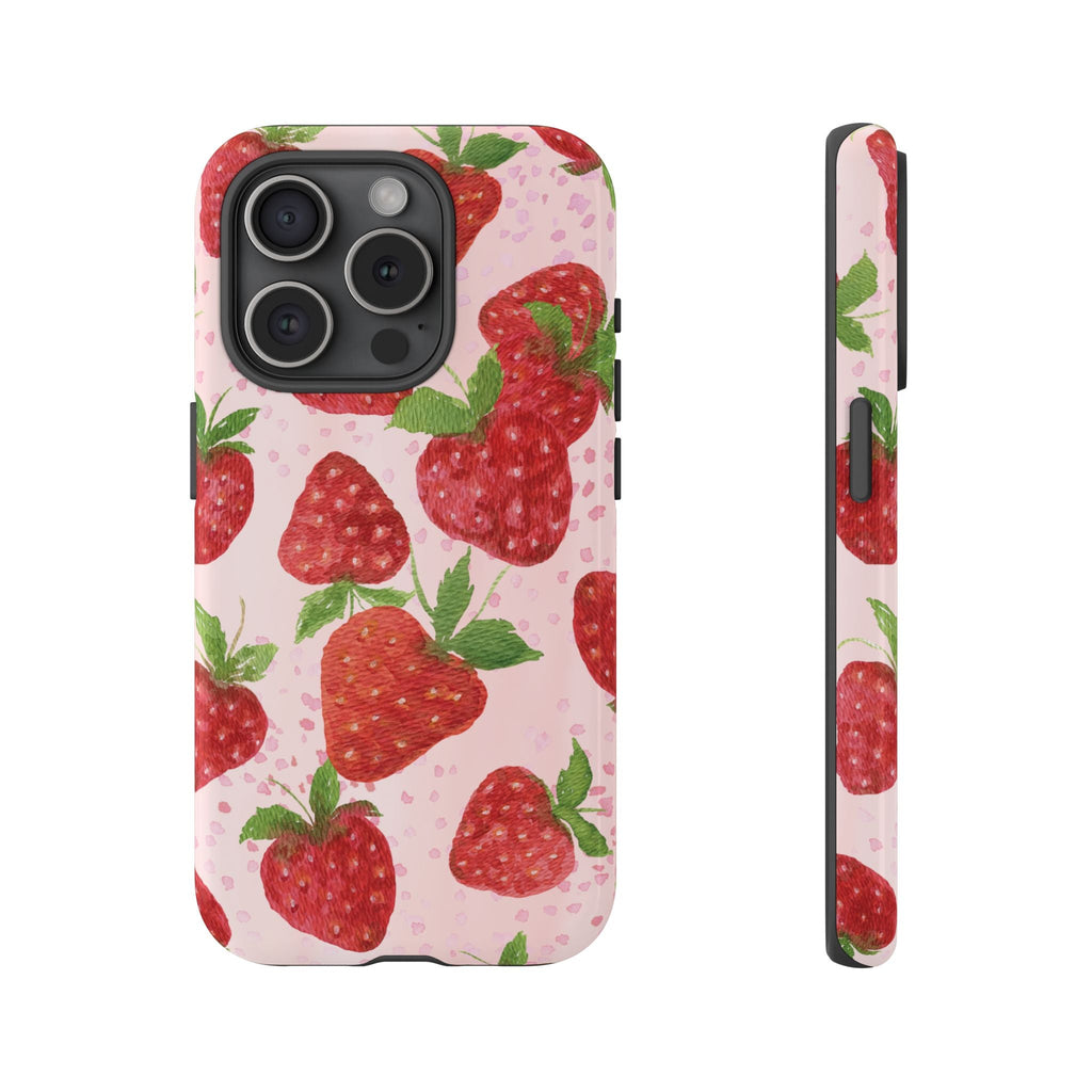 Strawbs - iPhone 15 Pro / Glossy - Phone Case
